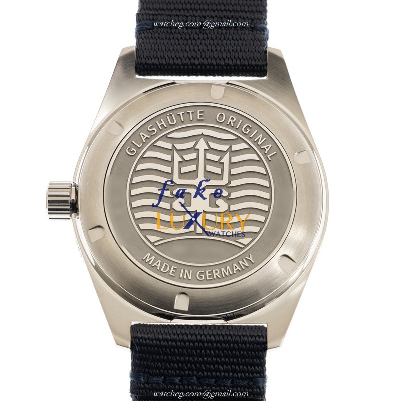 Glashutte 1-39-11-09-81-34 | SPEZIALIST | Automatic | Blue Nylon | Steel Replica Watch - Image 3