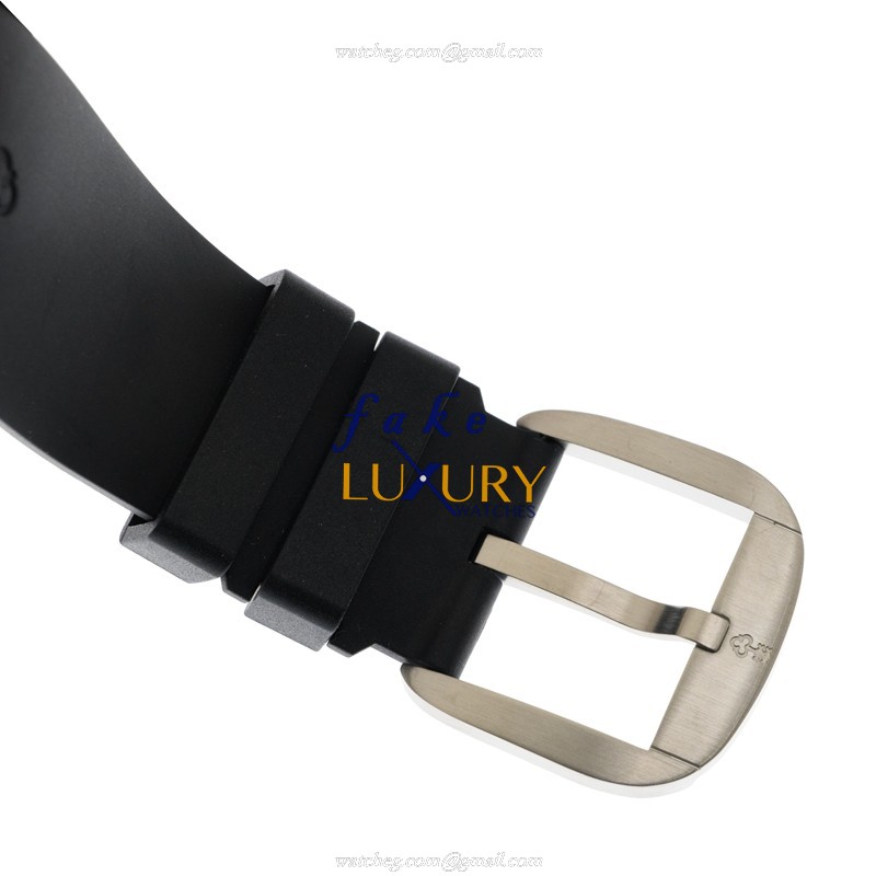 Corum 082.310.20/0371 JO01 Bubble Replica Watch With White Dial, Steel Case Black Rubber Strap - Image 4