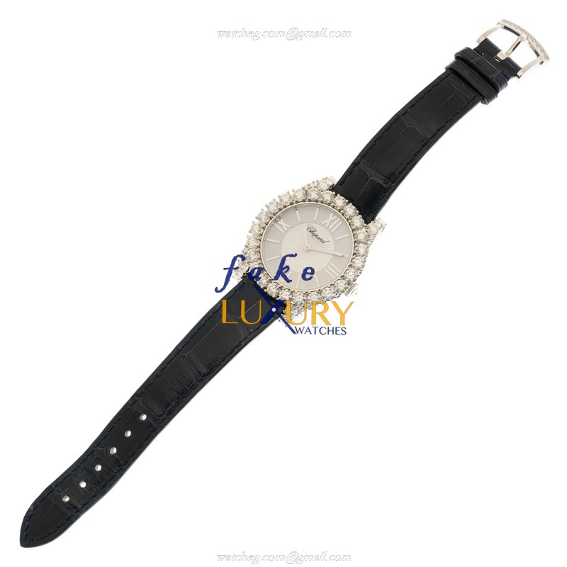 Chopard 139419-1414 WOMEN JEWELRY Automatic 18kt White Gold Diamond Replica Watch, Silver Dial - Image 2