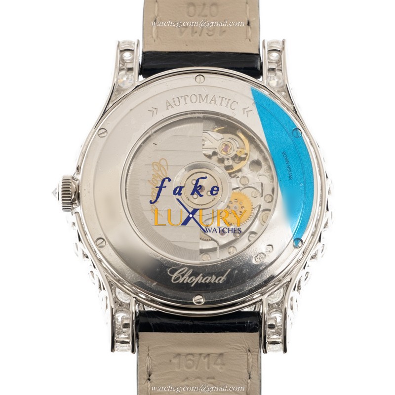 Chopard 139419-1414 WOMEN JEWELRY Automatic 18kt White Gold Diamond Replica Watch, Silver Dial - Image 3