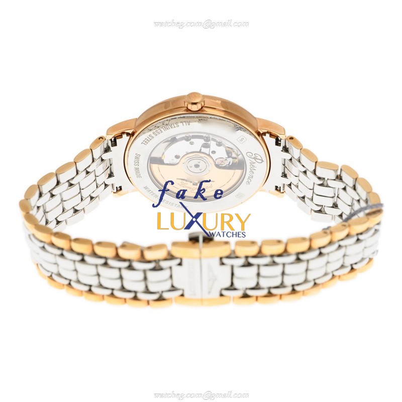 Longines L4.905.1.11.7 Presence Replica Watch, Automatic, White Dial, Gold-Plated Steel Case - Image 4