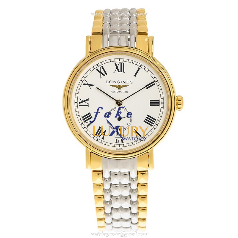 Longines L4.905.2.11.7 PRESENCE Replica Watch Automatic White Dial Gold-Plated Steel Case - Image 2