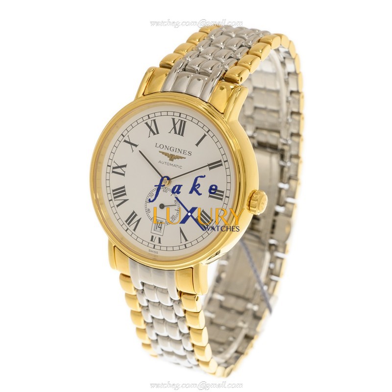 Longines L4.905.2.11.7 PRESENCE Replica Watch Automatic White Dial Gold-Plated Steel Case - Image 3