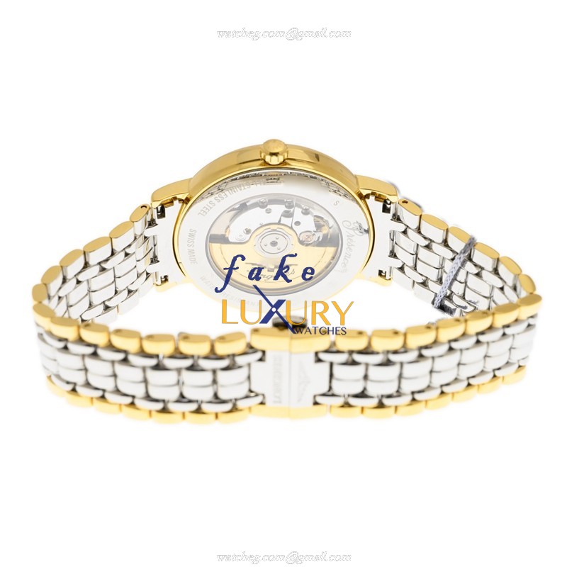 Longines L4.905.2.11.7 PRESENCE Replica Watch Automatic White Dial Gold-Plated Steel Case - Image 4