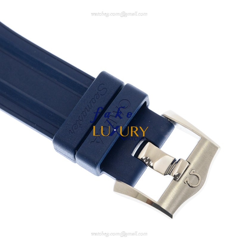 Omega Seamaster 210.22.44.51.03.001 Replica Watch, Automatic, Blue Dial, 18kt Gold & Steel Case - Image 4