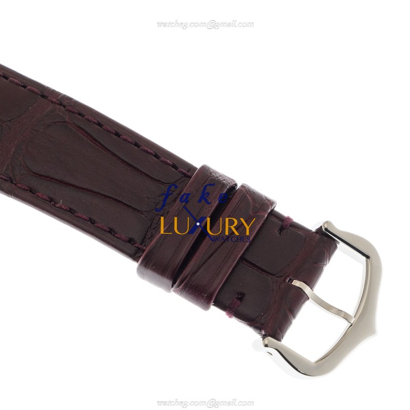 Cartier WSTA0054 Replica Watch, Quartz, Red Dial, Steel Case, 25.5mm, Alligator Strap - Image 4