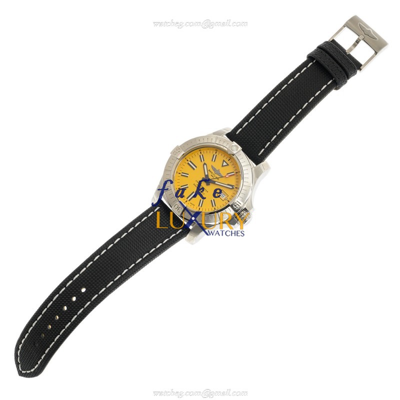 Breitling Avenger II Automatic A17319101I1X1 in Yellow with Black Canvas, Replica - Image 2