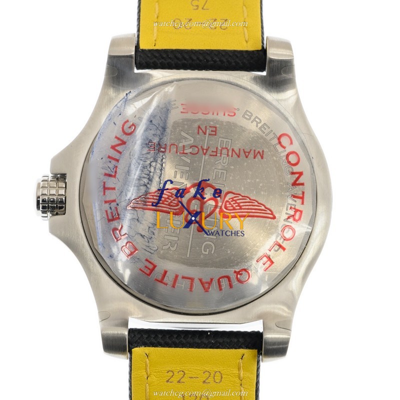 Breitling Avenger II Automatic A17319101I1X1 in Yellow with Black Canvas, Replica - Image 3
