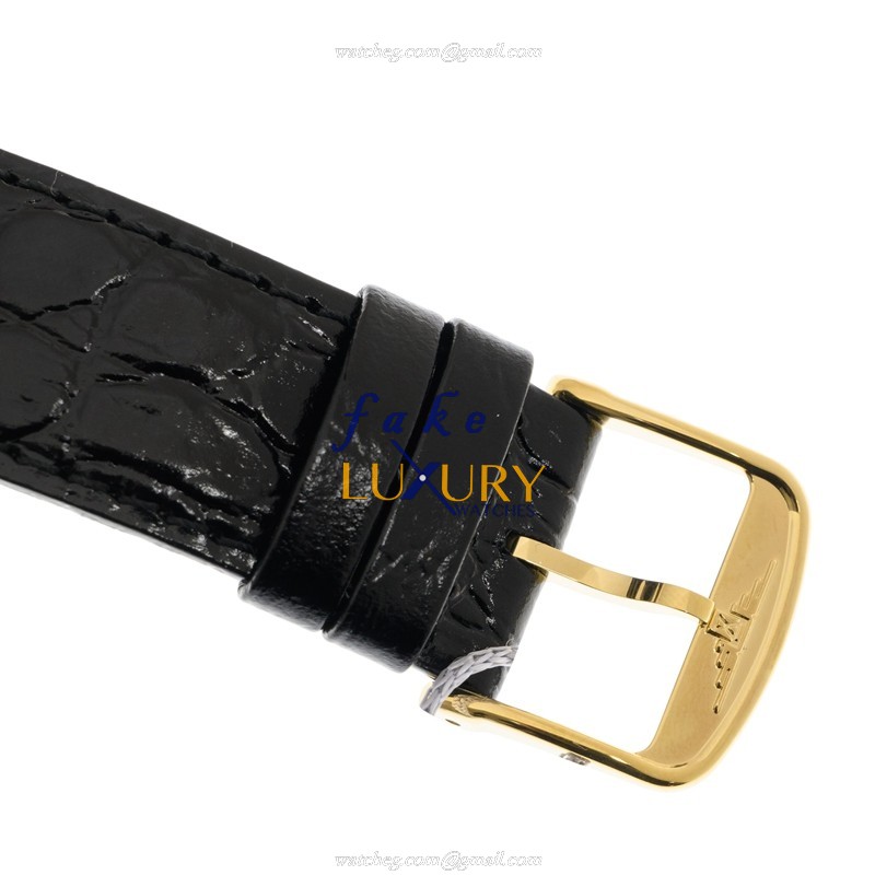 Longines L4.905.2.11.2 Automatic Replica Watch, White Dial, Gold-Plated Steel Case, Leather Strap - Image 4