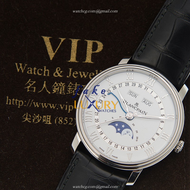 Blancpain 6654A-1127-55B Villeret Replica Watch, White Dial, Steel Case, Automatic Movement - Image 5
