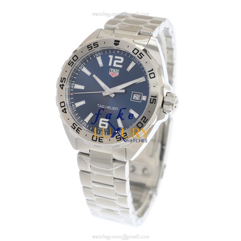 Tag Heuer Carrera WAZ1118.BA0875 Replica Watch, Blue Dial, Quartz Movement, Steel Case - Image 3