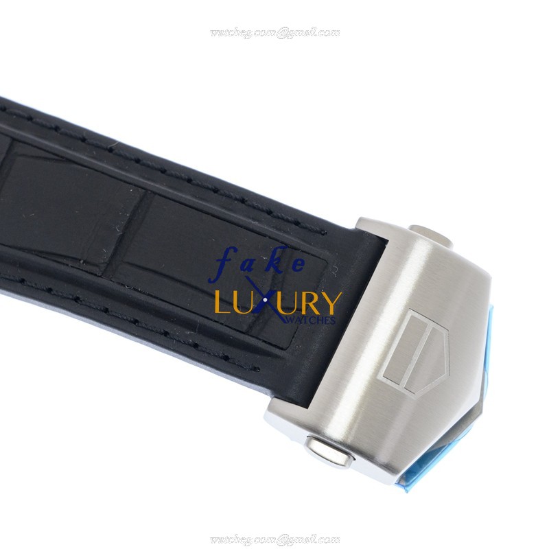 Tag Heuer Aquaracer WAY201N.FT6177 Automatic Black Dial Rubber Strap Replica Watch - Image 4