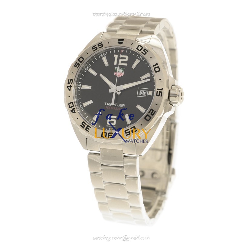 Tag Heuer WAZ1112.BA0875 Formula 1 Quartz Steel Black Dial Silver Bracelet Replica Watch - Image 3