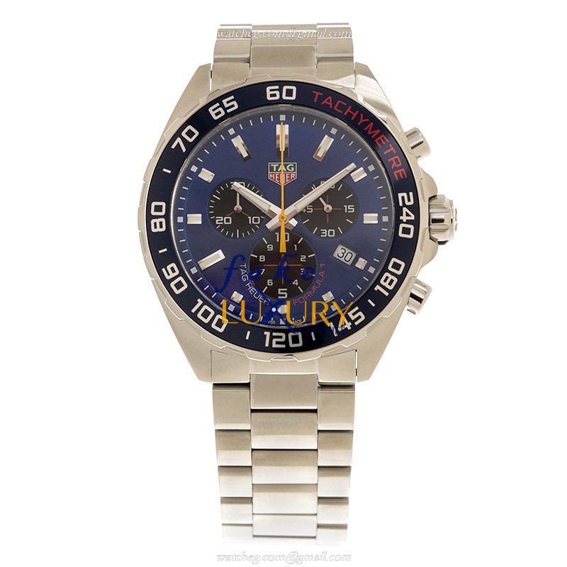 Tag Heuer Formula 1 CAZ101AK.BA0842 Quartz Blue Dial Steel Bracelet Replica Watch - Image 2