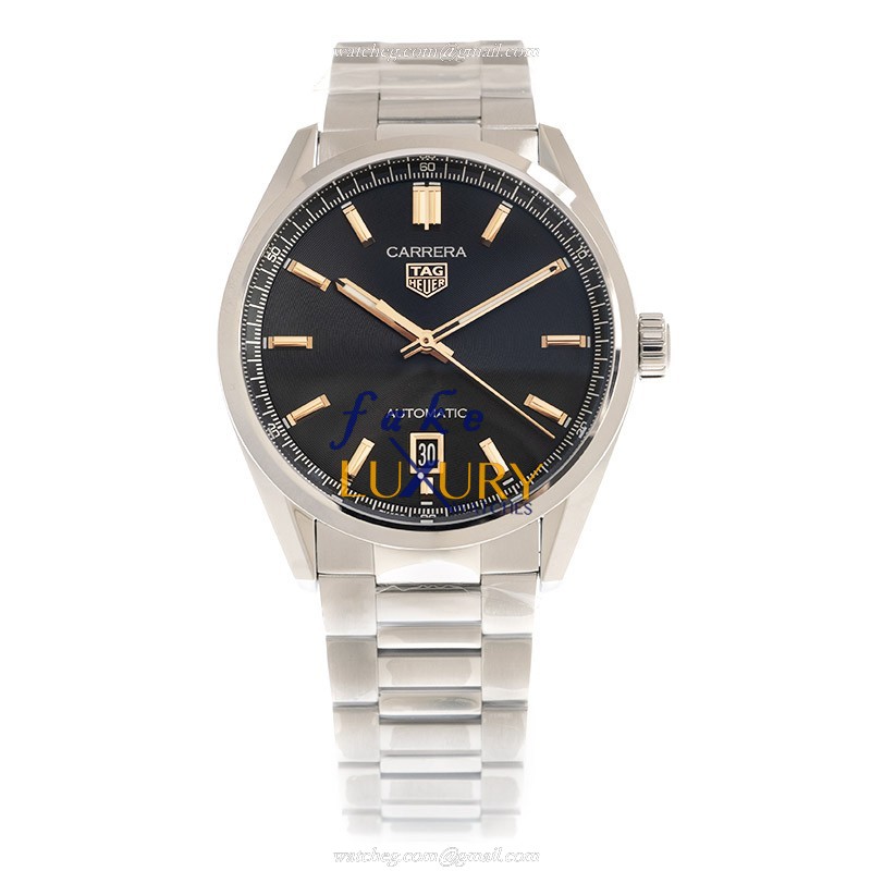 Tag Heuer WBN2113.BA0639 Carrera Replica Watch, Black Dial, Steel Bracelet, Automatic - Image 2
