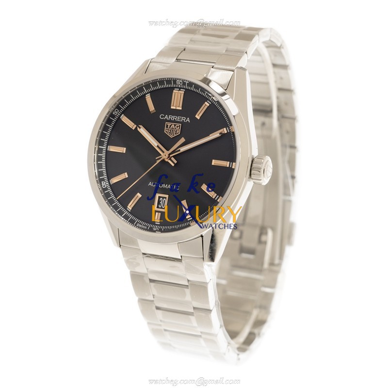 Tag Heuer WBN2113.BA0639 Carrera Replica Watch, Black Dial, Steel Bracelet, Automatic - Image 3