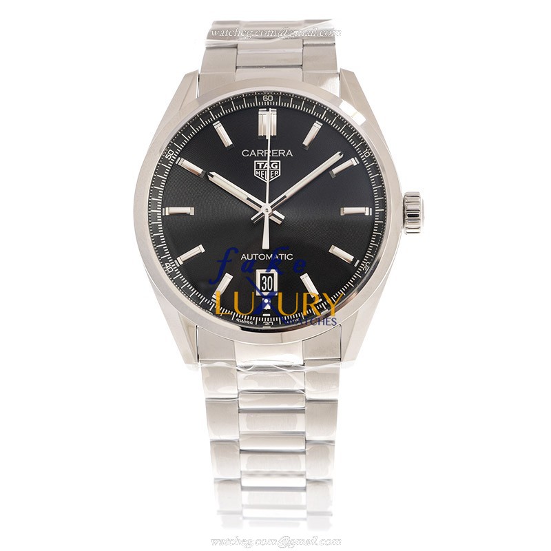 Tag Heuer Carrera WBN2110.BA0639 Replica Watch Automatic Black Dial Steel Bracelet - Image 2