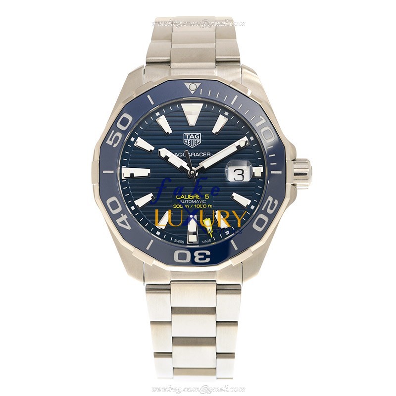 Tag Heuer Aquaracer WAY201B.BA0927 Automatic Blue Dial Stainless Steel Replica Watch - Image 2