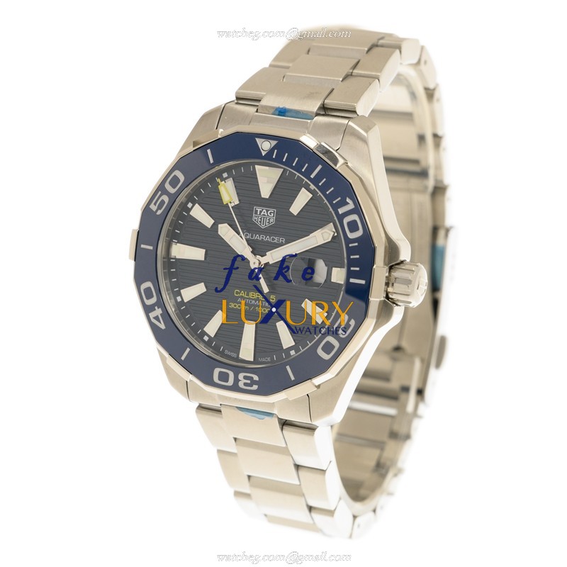 Tag Heuer Aquaracer WAY201B.BA0927 Automatic Blue Dial Stainless Steel Replica Watch - Image 3