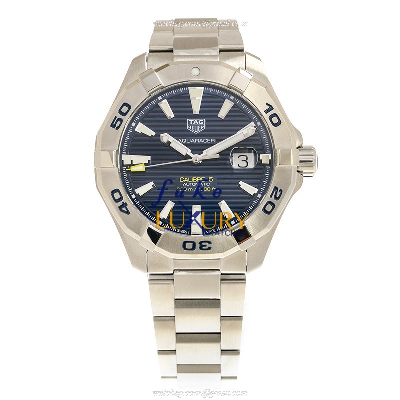 Tag Heuer Aquaracer WAY2012.BA0927 Automatic Blue Dial Steel Replica Watch - Image 2
