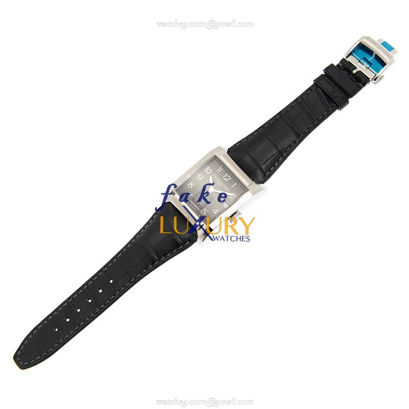 Baume & Mercier M0A10027 Hampton Quartz Stainless Steel Black Dial Replica Watch - Image 2