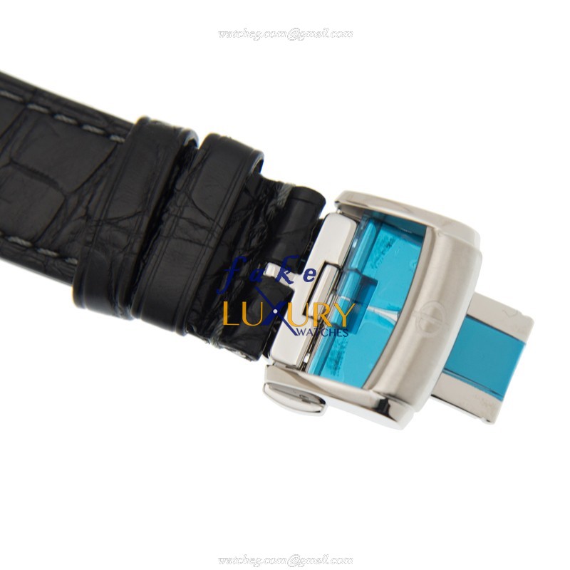 Baume & Mercier M0A10027 Hampton Quartz Stainless Steel Black Dial Replica Watch - Image 4