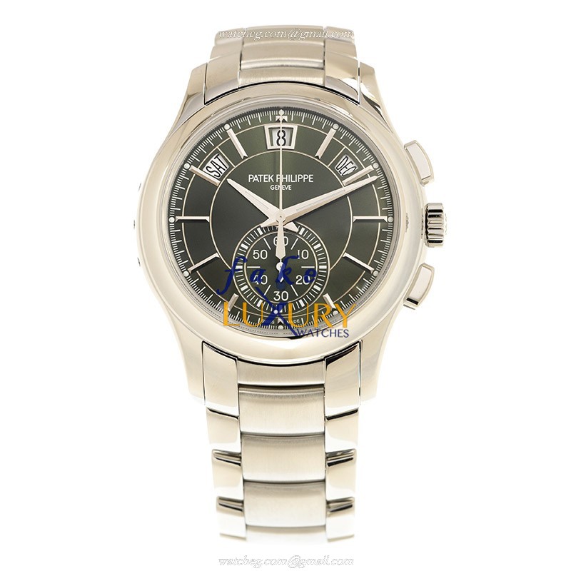 Patek Philippe 5905/1A-001 Replica Watch, Automatic Movement, Green Dial, Steel Case - Image 2