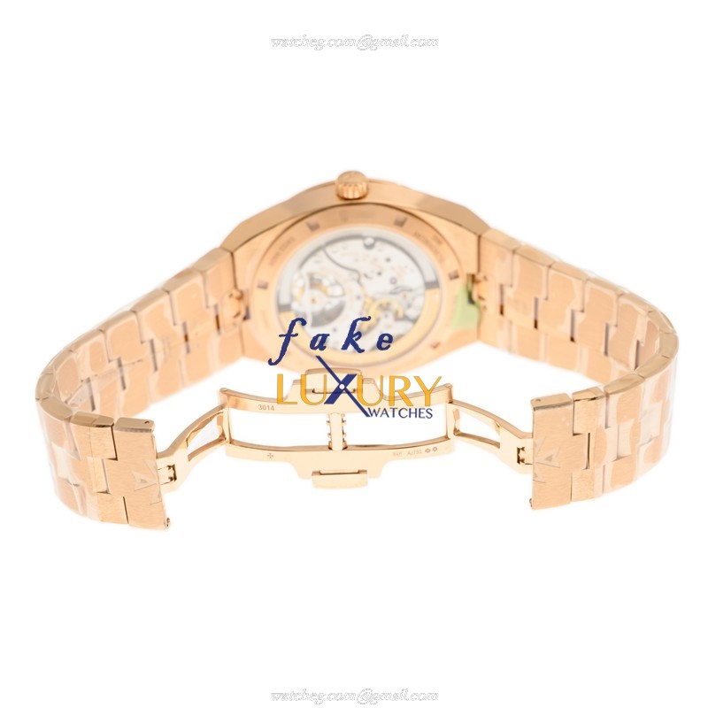 Vacheron Constantin 6000V/110R-B733 Replica Watch, Automatic, Blue Dial, 18kt Rose Gold Case - Image 5
