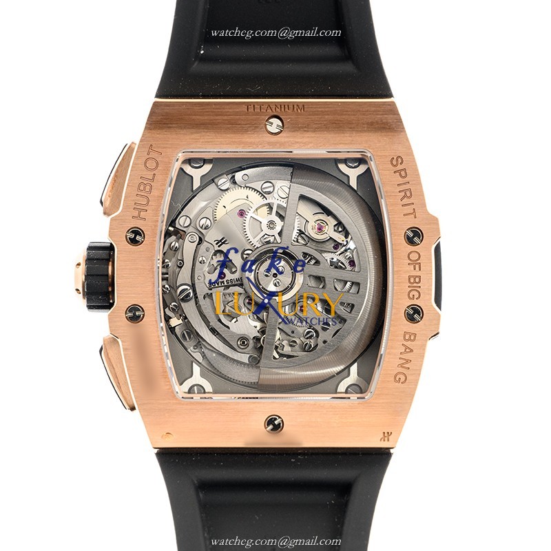 Hublot Big Bang 642.OX.0180.RX Automatic Silver Dial 18kt Rose Gold Rubber Replica Watch - Image 3