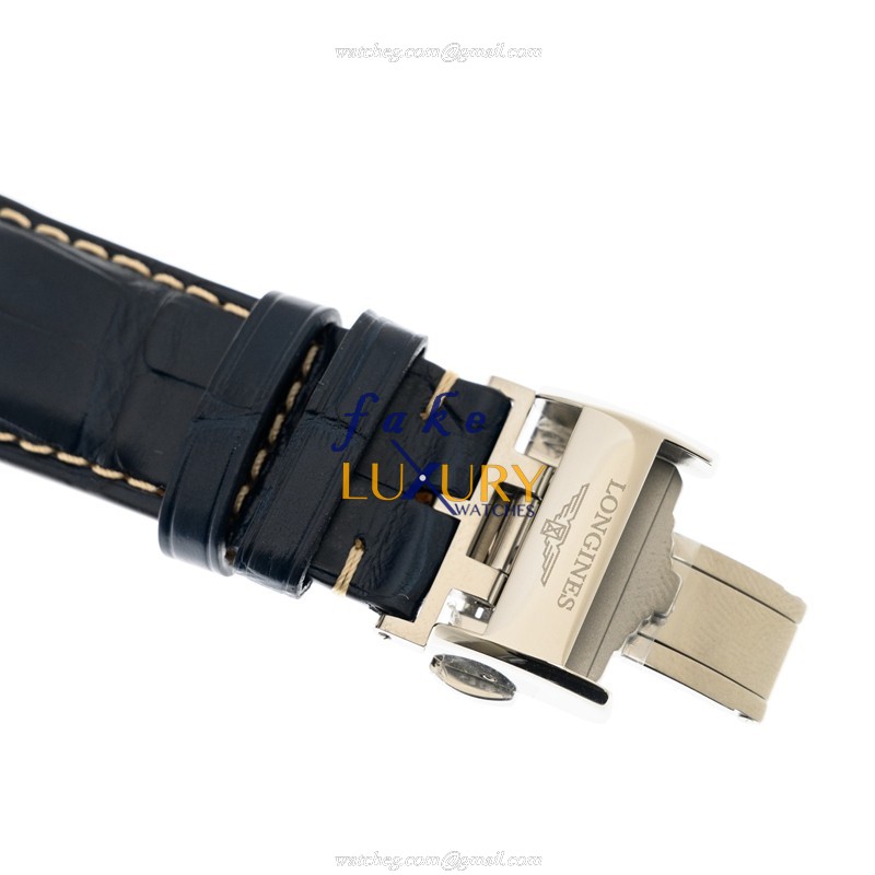 L2.893.4.97.0 - Longines Master Replica Watch Automatic Blue Dial Steel - Image 4