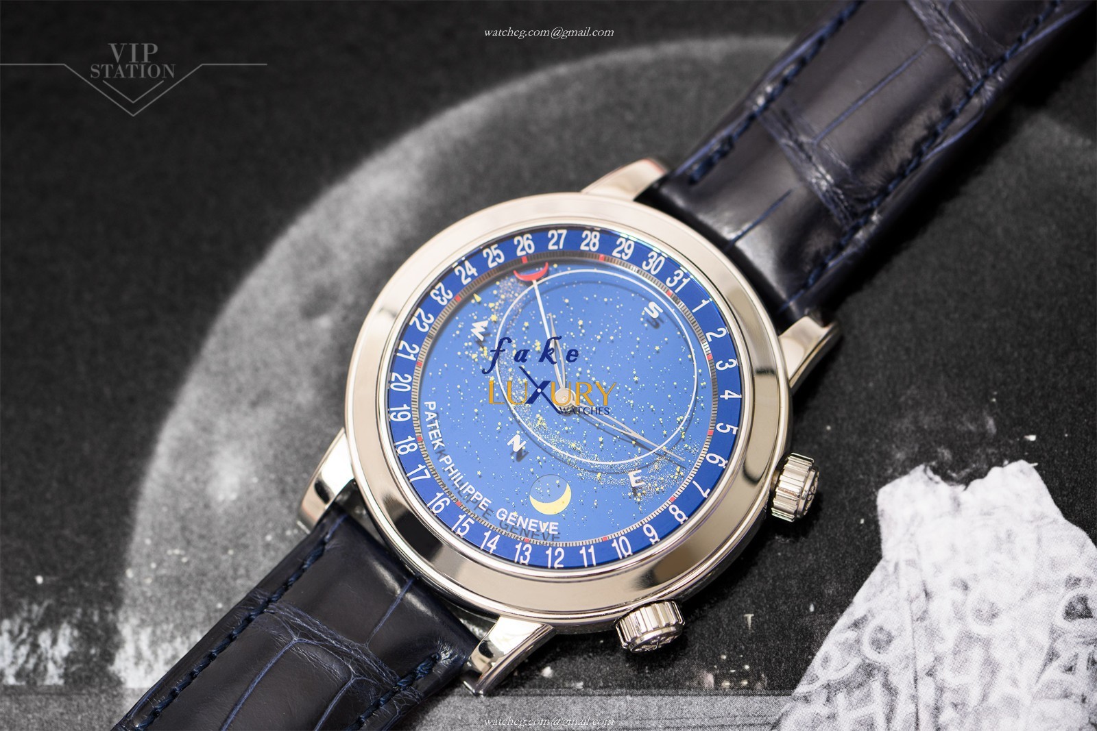 6102P-001 - Patek Philippe Grand Complications Replica Watch - 950 Platinum - Blue Dial - Image 5