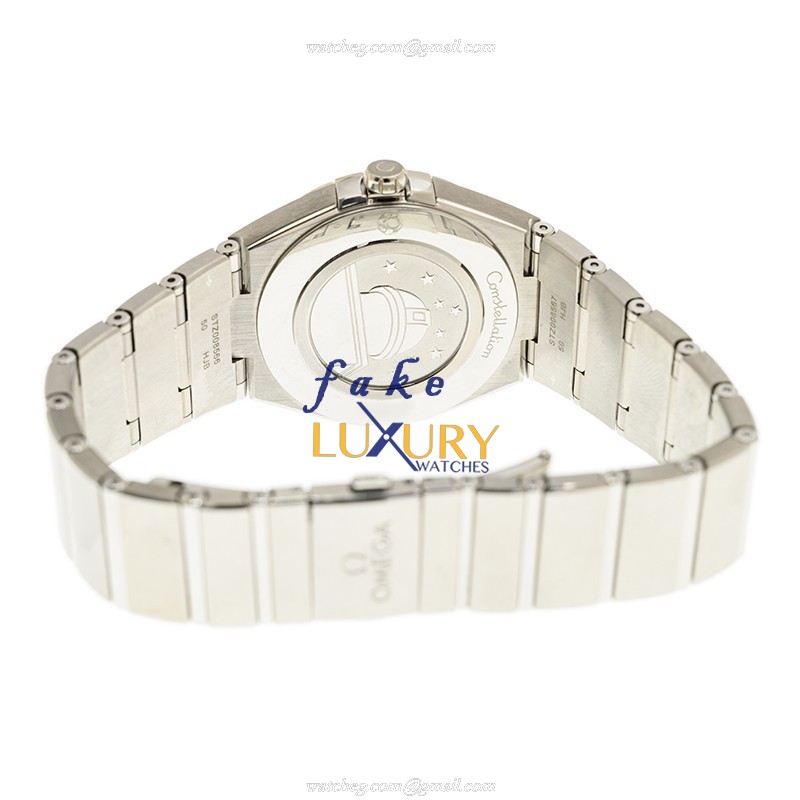 Omega 131.10.36.60.01.001 Replica Watch, Black Dial, Steel Bracelet, Quartz Movement - Image 4