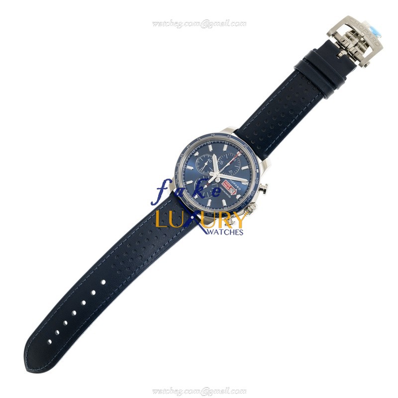 Chopard 168571-3007 Replica Watch, Automatic, Stainless Steel, Blue Dial, Cowhide Strap - Image 2