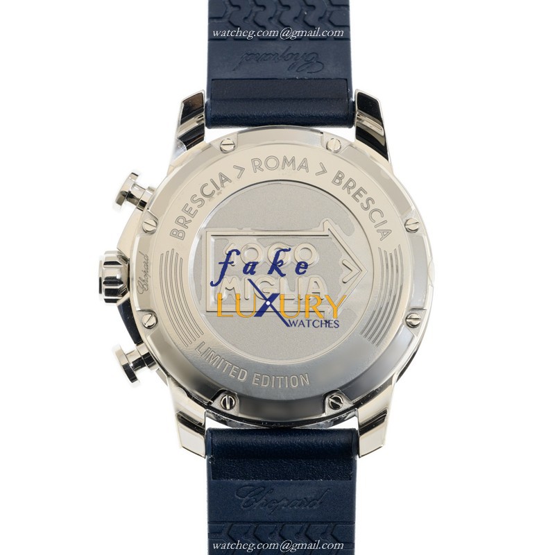 Chopard 168571-3007 Replica Watch, Automatic, Stainless Steel, Blue Dial, Cowhide Strap - Image 3