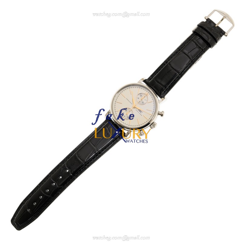 IW391406 - IWC Portofino Automatic Replica Watch - Stainless Steel Silver Dial - Image 2