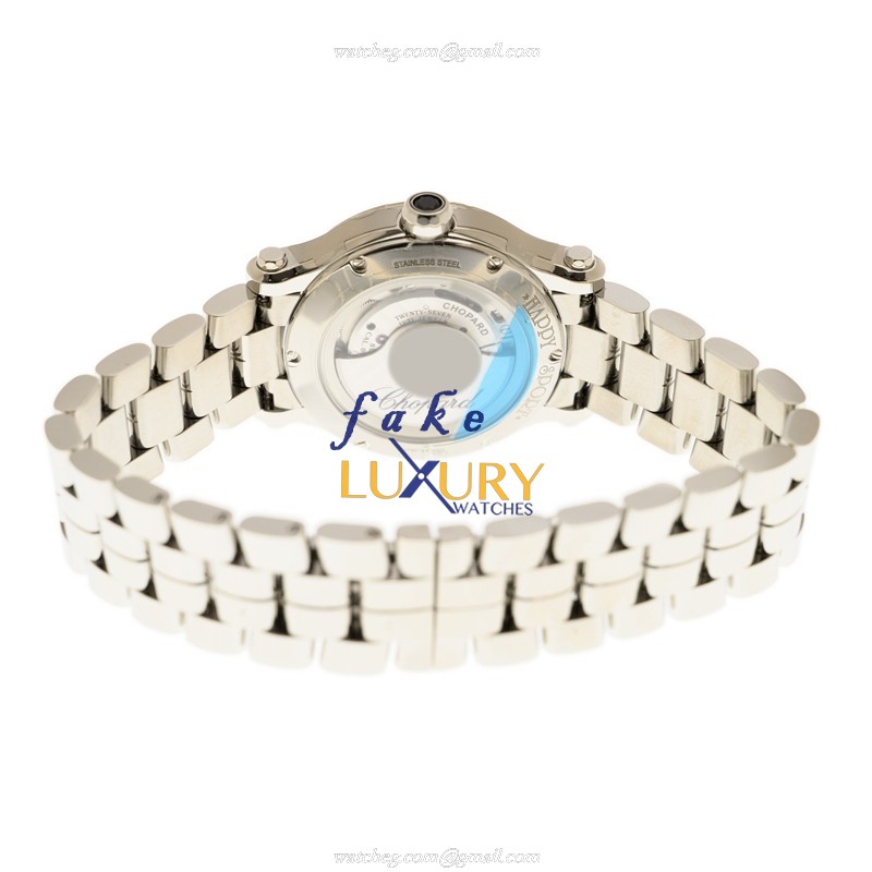 Chopard 278608-3002 HAPPY SPORT Automatic Steel Replica Watch | 33mm Silver Dial | Folding Clasp - Image 4