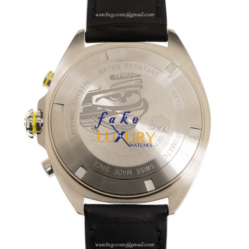 Tag Heuer CAZ201B.FC6487 Formula 1 Replica Watch, Automatic, Gray Dial, Steel Case, Leather Strap - Image 3
