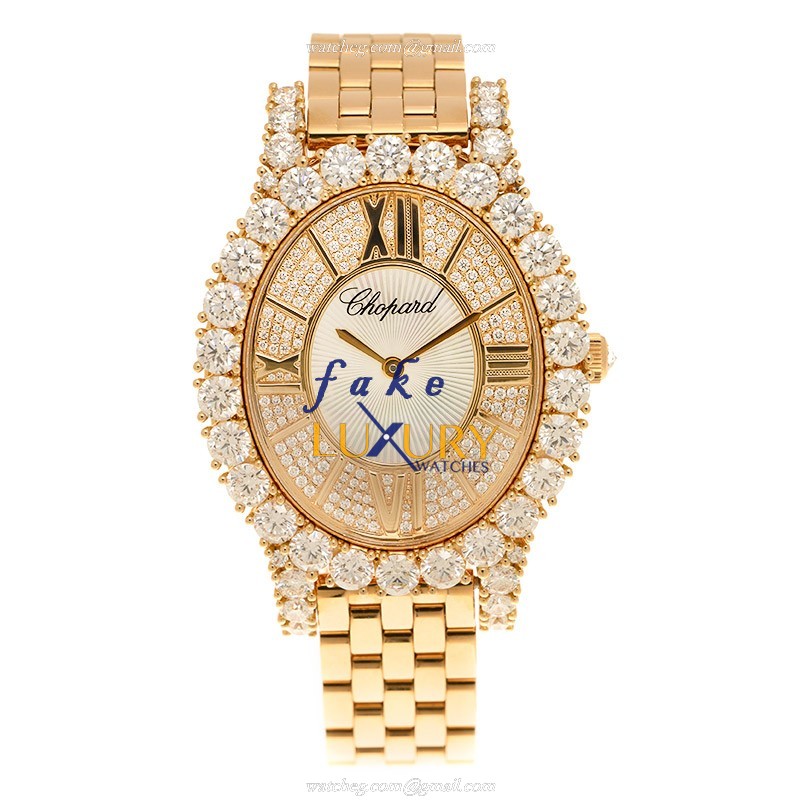 Chopard 109383-5001 Quartz 18kt Rose Gold & Diamond Replica Watch | L HEURE DU DIAMANT | 40mm - Image 2