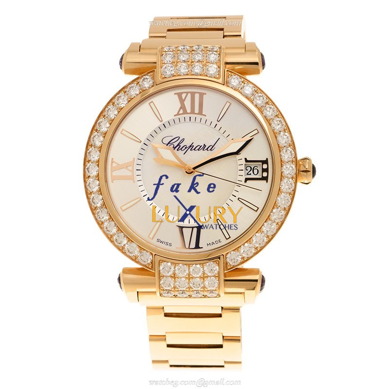 Chopard 384241-5004 IMPERIALE Auto 18kt Rose Gold Diamond Bezel Replica Watch - Image 2