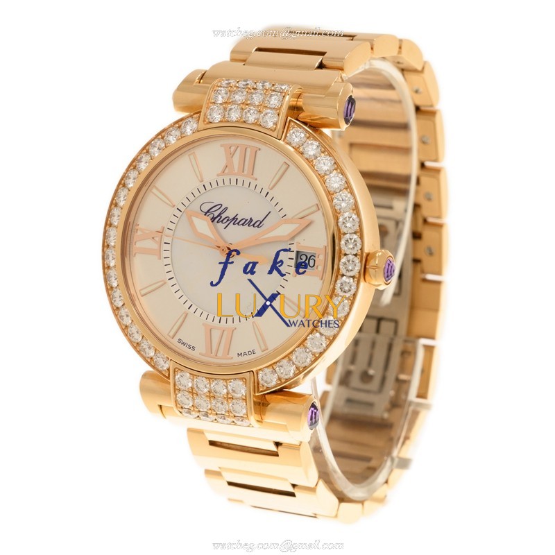 Chopard 384241-5004 IMPERIALE Auto 18kt Rose Gold Diamond Bezel Replica Watch - Image 3