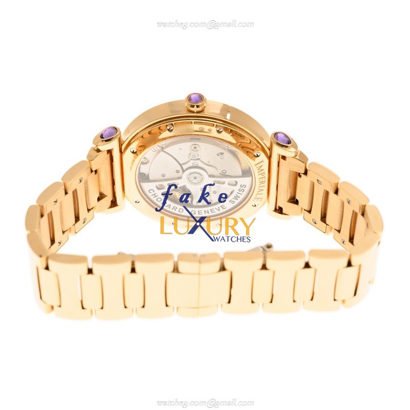 Chopard 384241-5004 IMPERIALE Auto 18kt Rose Gold Diamond Bezel Replica Watch - Image 4
