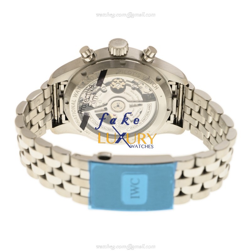 IWC IW388102 Pilots Replica Watch, Blue Dial, Stainless Steel Bracelet, Automatic - Image 4