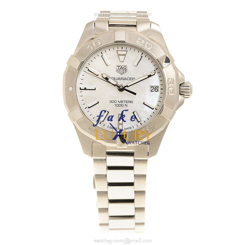 Tag Heuer Aquaracer WBD1311.BA0740 Quartz 32mm White Mother of Pearl Dial Replica Watch - Image 2