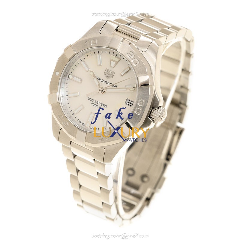 Tag Heuer Aquaracer WBD1311.BA0740 Quartz 32mm White Mother of Pearl Dial Replica Watch - Image 3