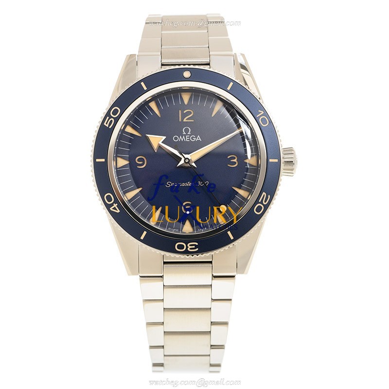 -234.30.41.21.03.001-Omega SEAMASTER Automatic Replica Watch - Stainless Steel - Blue Dial - Image 2