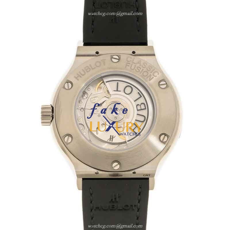 Hublot 582.NX.1170.LR Classic Fusion Auto Titanium Watch, 33mm Case, Black Alligator Strap - Image 3