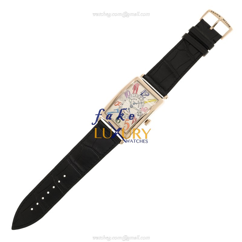 1100 DS R COL D RMOG - Franck Muller Long Island Replica Watch - Automatic Silver Dial 18kt White - Image 2