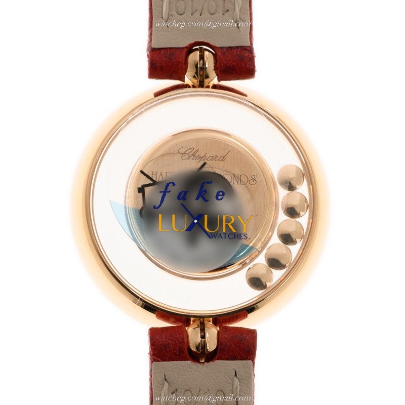 Chopard 209415-5001 Happy Diamonds Quartz 18kt Rose Gold Replica Watch, Luxury Ladies Timepiece - Image 3