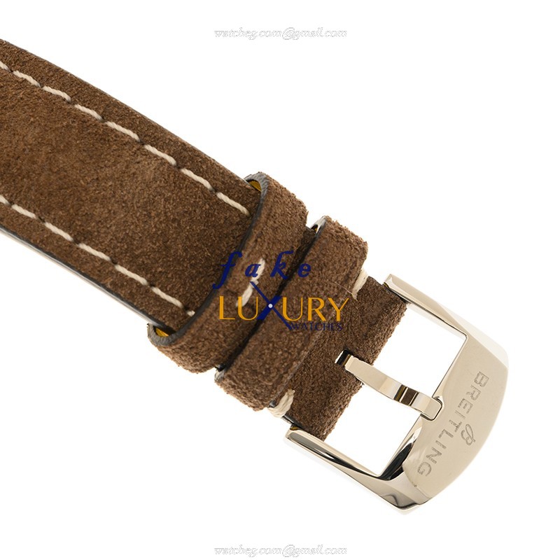 Breitling A23310121G1X1 Premier Replica Watch, Automatic, Silver Dial, Steel Case, Brown Alligator - Image 4