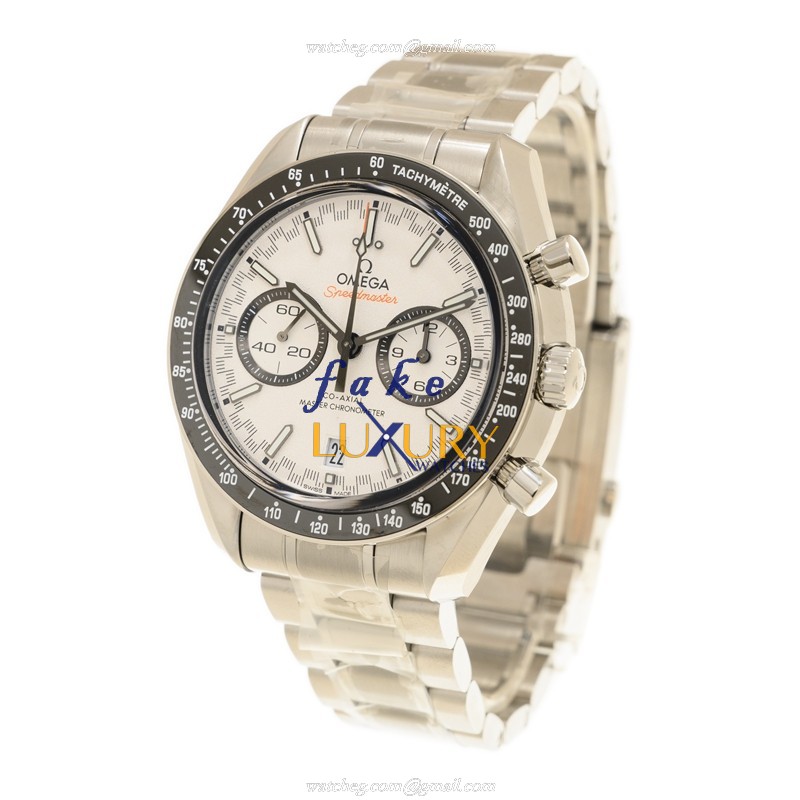 Omega 329.30.44.51.04.001 SPEEDMASTER Auto Stainless Steel White Dial Silver Strap Replica Watch - Image 3